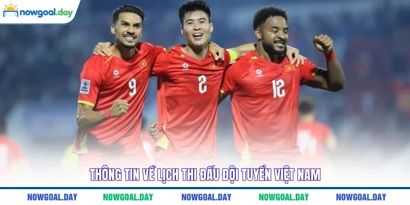 Thông tin về lịch thi đấu đội tuyển Việt Nam 