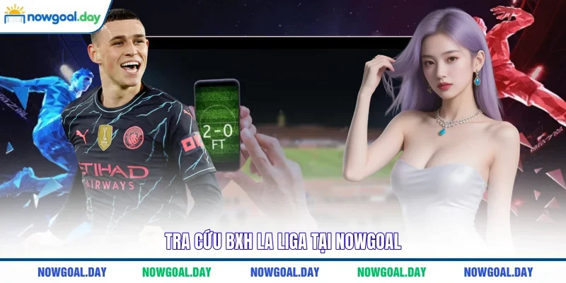 Tra cứu BXH La Liga tại NOWGOAL